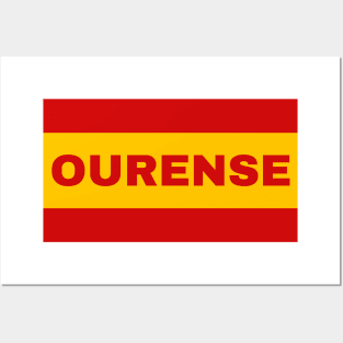 Ourense City in Spanish Flag Colors Posters and Art